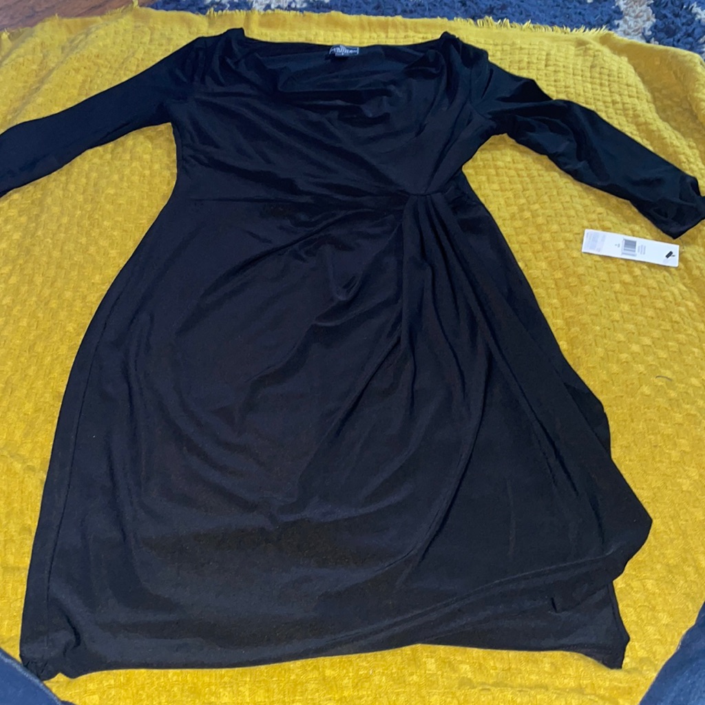 Brand New American Living Black Wrap Dress Size 8